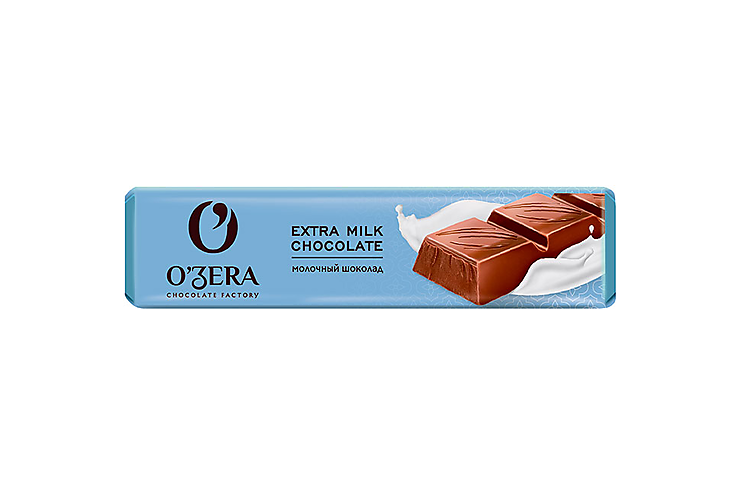 «O'Zera», шоколад молочный Extra milk, 45 г