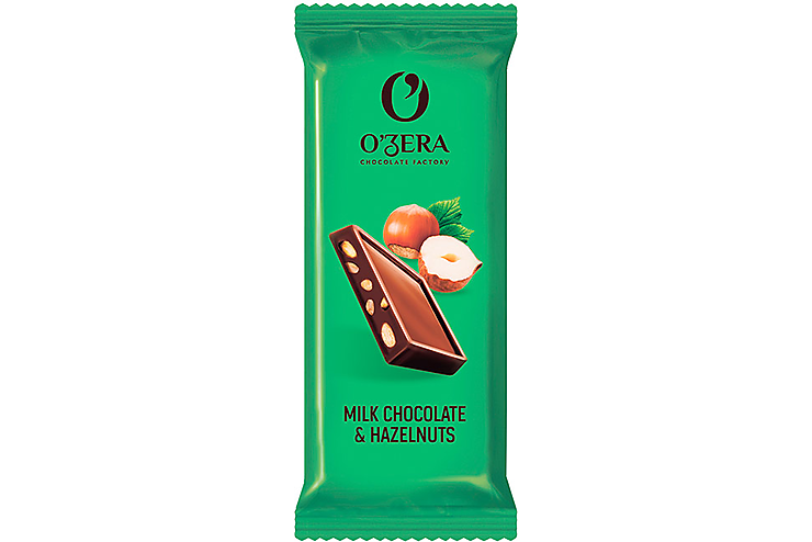 «OZera», шоколад Milk & Hazelnuts, 24 г