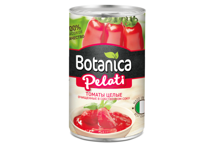 Томаты целые «Botanica» очищенные, в собственном соку, 425 мл – купить ...