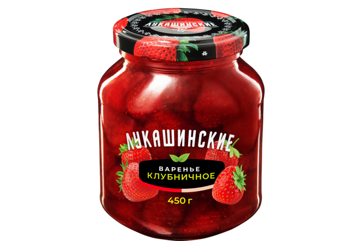 Варенье «Лукашинские» Клубничное, 450 г – купить по приятной цене с ...