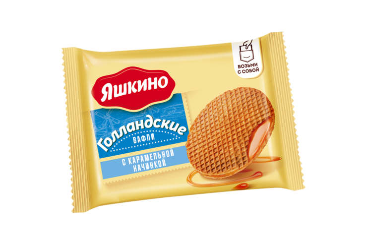 Вафли голландские с карамельной начинкой, 36 г – купить по приятной ...