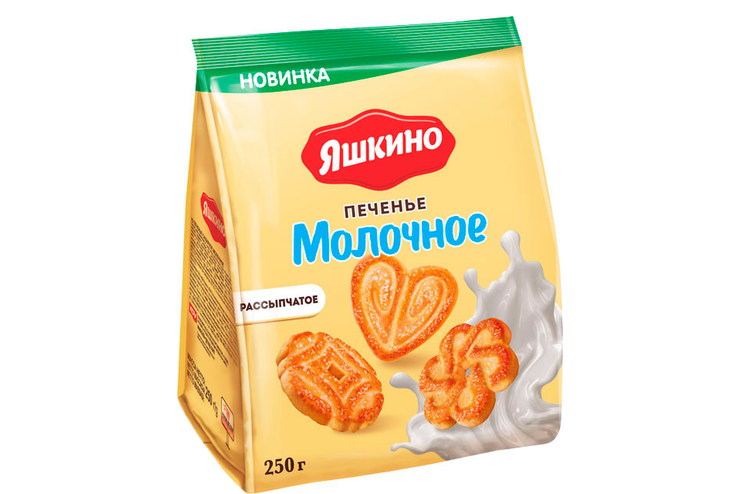 «Яшкино», печенье «Молочное», 250 г