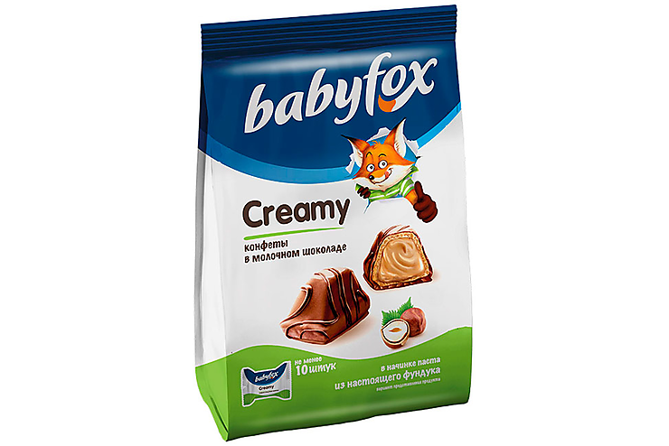 «BabyFox», конфеты вафельные Creamy, 100 г