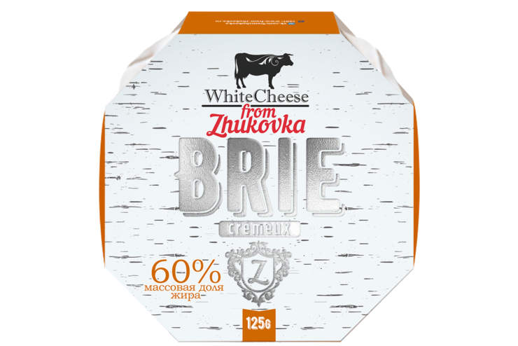 Сыр 60% «White Cheese From Zhukovka» Бри с плесенью, 125 г – купить по ...