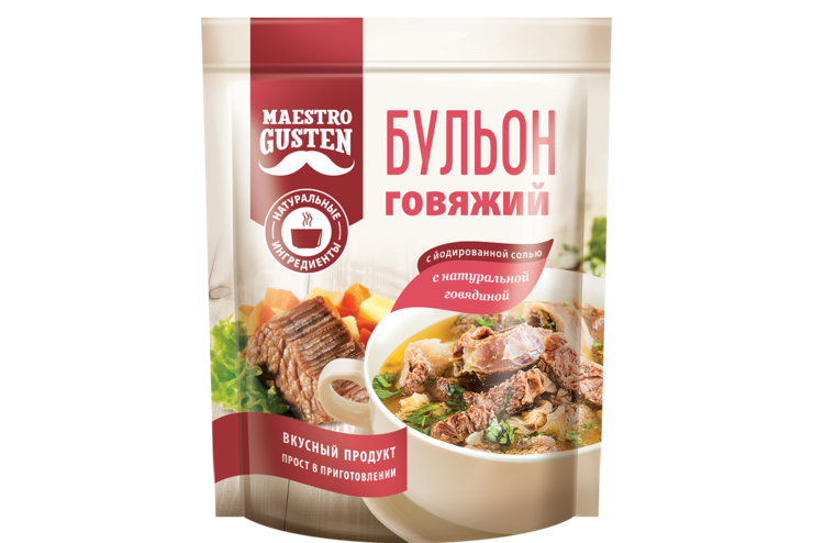 Бульон сухой «Maestro Gusten» говяжий, 90 г – купить по приятной цене с ...