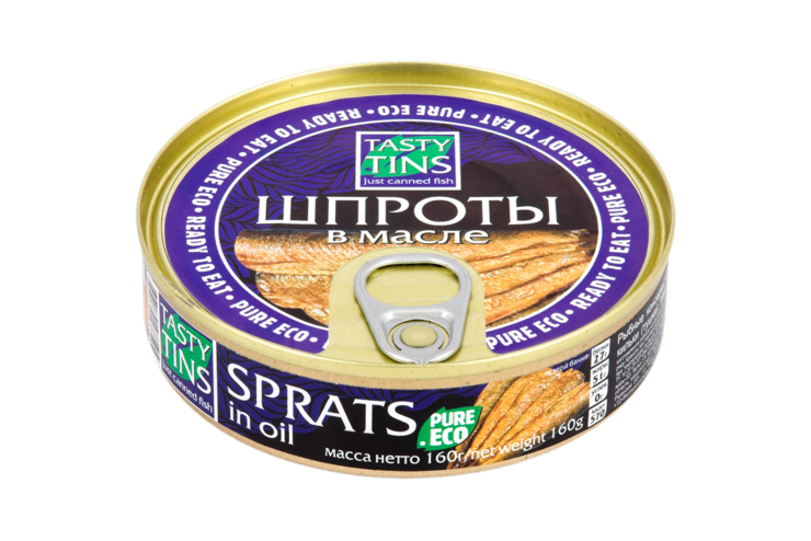 Шпроты «Капитан вкусов» натуральные в масле, 160 г – купить по приятной ...