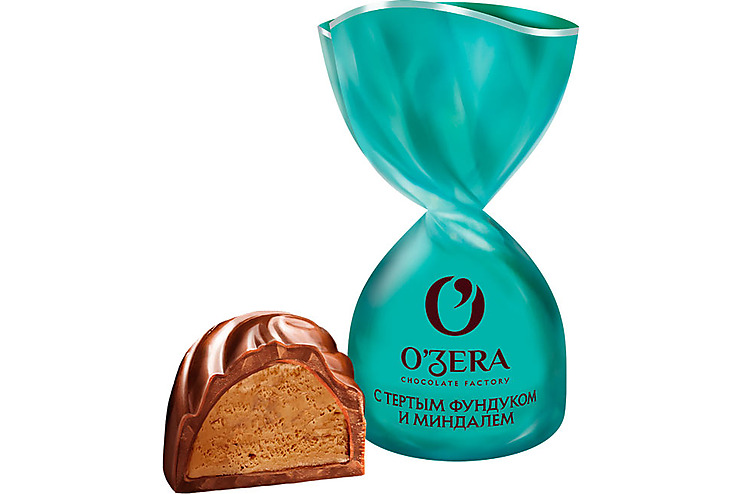 «O'Zera», конфеты с фундуком и миндалем (упаковка 0,5 кг)