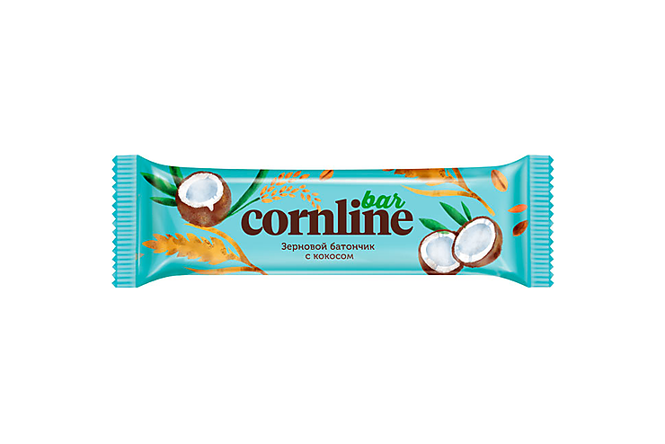 «Cornline», зерновой батончик с кокосом, 30 г