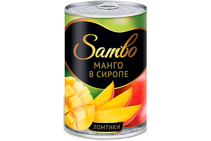 «Sambo», манго в сиропе, ломтики, 415 г