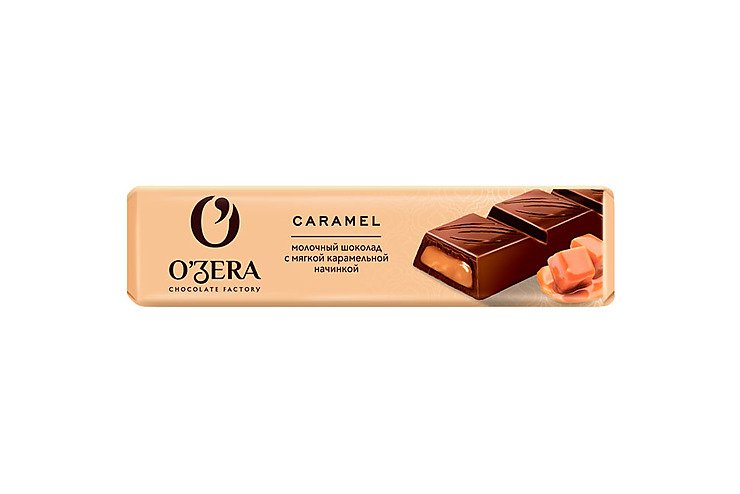 «O'Zera», шоколадный батончик Milk Caramel, 6шт*50 г