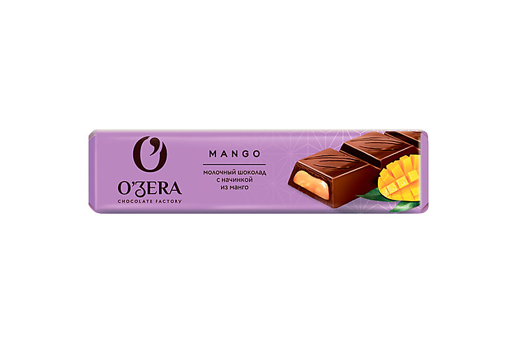 «O'Zera», шоколадный батончик Mango, 6шт*50 г