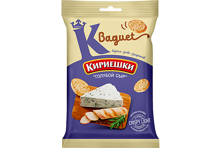 «Кириешки Baguet», сухарики со вкусом голубого сыра, 50 г