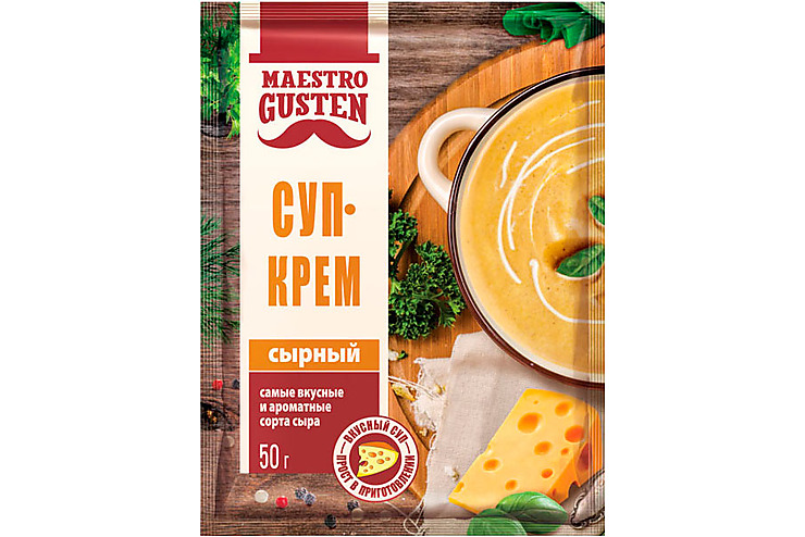«Maestro Gusten», суп-крем сырный быстрого приготовления, 50 г