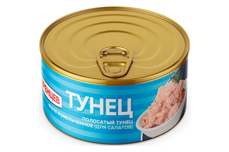 «Баренцев», тунец полосатый, филе измельченное (для салатов), 140 г