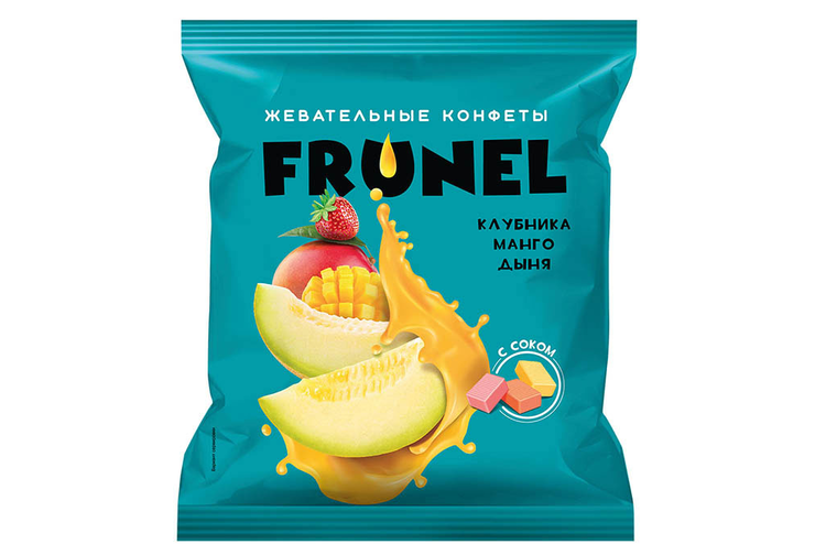 Конфеты Frunel клубника, манго, дыня (упаковка 0,5 кг)