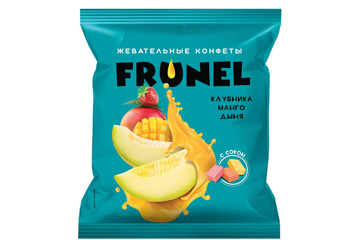 Конфеты Frunel клубника, манго, дыня (упаковка 0,5 кг)