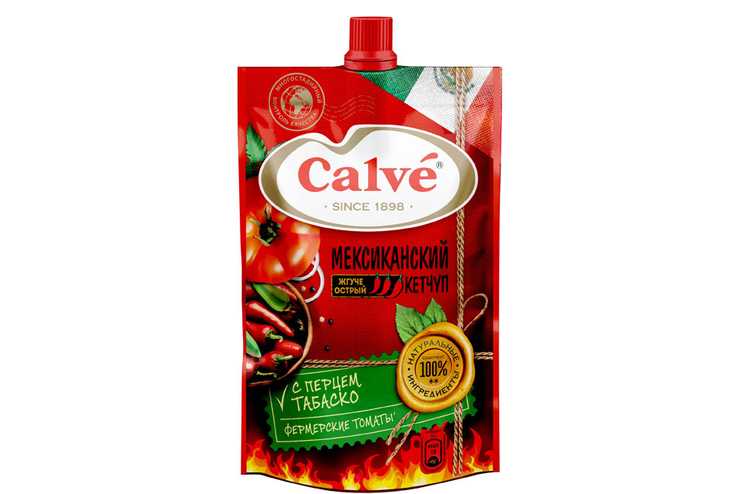 «Calve», кетчуп «Мексиканский» с перцем табаско, 350 г «Calve», кетчуп «Мексиканский» с перцем табаско, 350 г