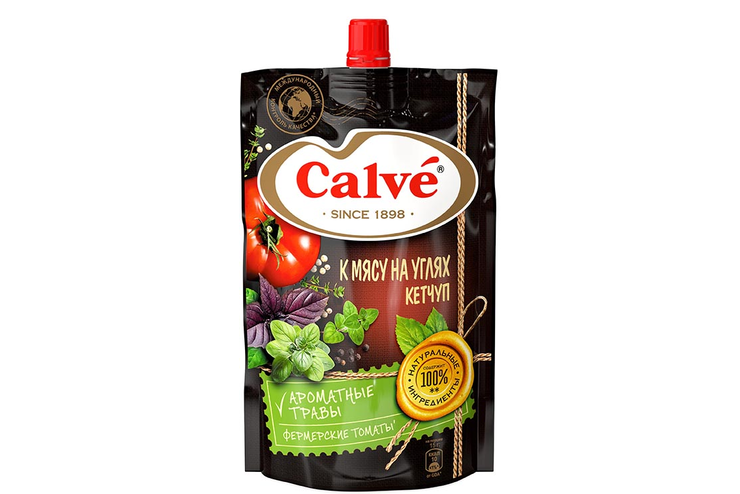 «Calve», кетчуп «К мясу на углях», 350 г «Calve», кетчуп «К мясу на углях», 350 г