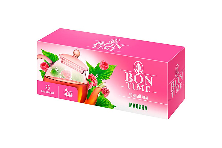 «Bontime», чай черный «Малина», 25 пакетиков, 37,5 г