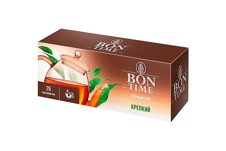 «Bontime», чай черный «Крепкий», 25 пакетиков, 37,5 г