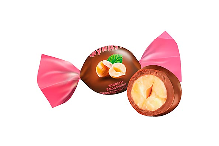 «NutStory», конфеты в молочной шоколадной глазури «Фундук» (упаковка 0,5 кг)