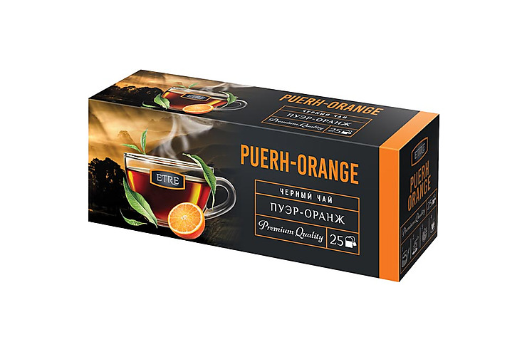 «ETRE», чай черный «Пуэр-Оранж», 25 пакетиков, 50 г