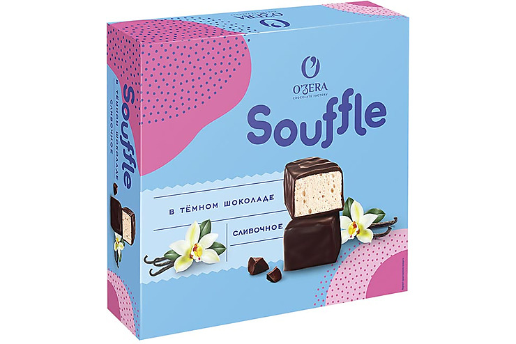 «O'Zera», конфеты Souffle сливочное в тёмном шоколаде, 360 г