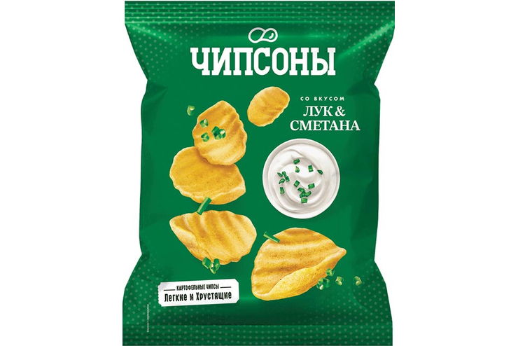 «Чипсоны», чипсы со вкусом сметаны и лука, 40 г