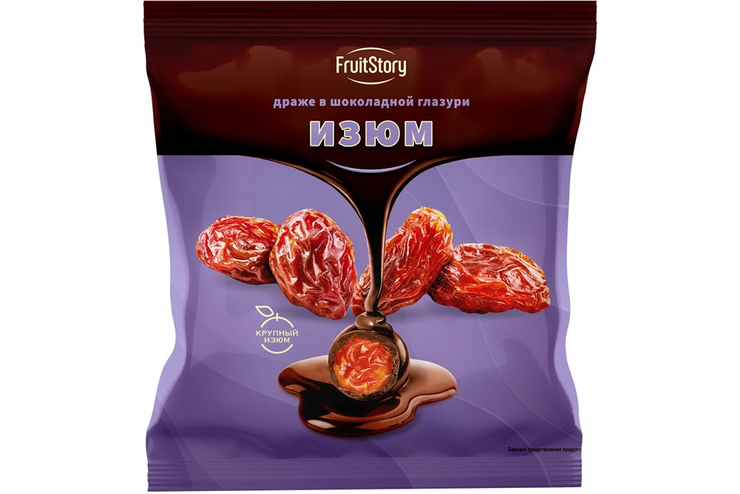 «FruitStory», драже в шоколадной глазури «Изюм» (упаковка 0,5 кг)