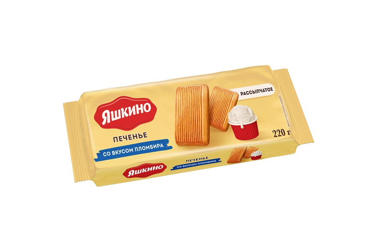 «Яшкино», печенье со вкусом пломбира, 220 г «Яшкино», печенье со вкусом пломбира, 220 г