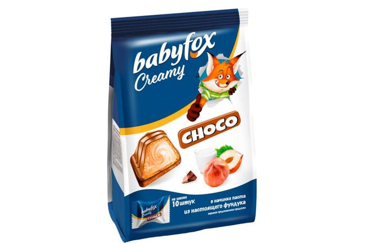 «BabyFox», конфеты вафельные Creamy Choco, 100 г
