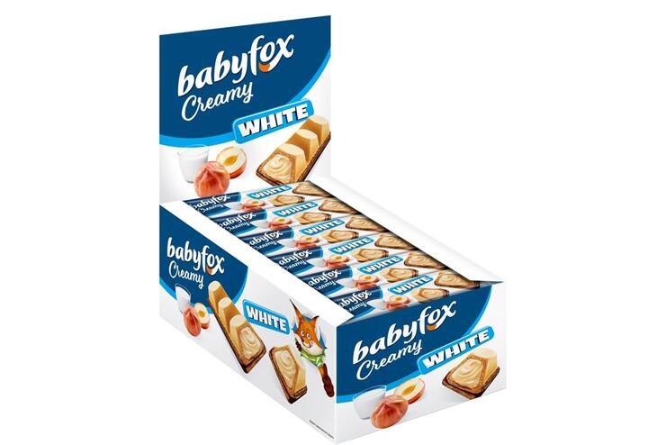 «BabyFox», вафельный батончик Creamy White, 18,2 г
