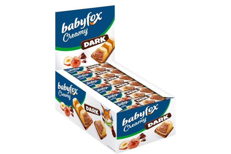 «BabyFox», вафельный батончик Creamy Dark, 18,2 г