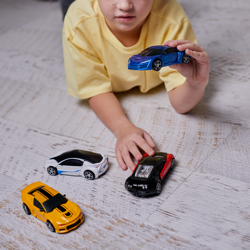 Машина-робот 2 в 1, красный