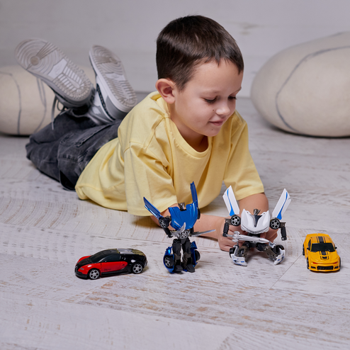 Машина-робот 2 в 1, красный