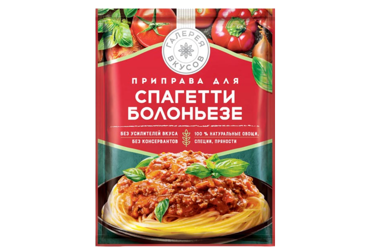 «Галерея вкусов», приправа для спагетти болоньезе, 25 г