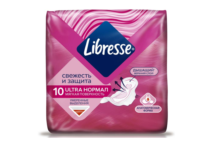 Прокладки Libresse Ultra Нормал с мягкой поверхностью, 10 шт, 56 г