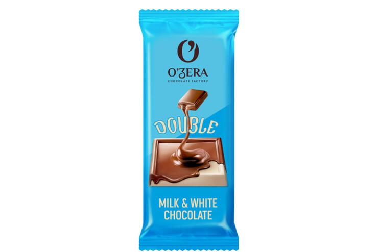 «O'Zera», шоколад Double Milk & White chocolate, 24 г