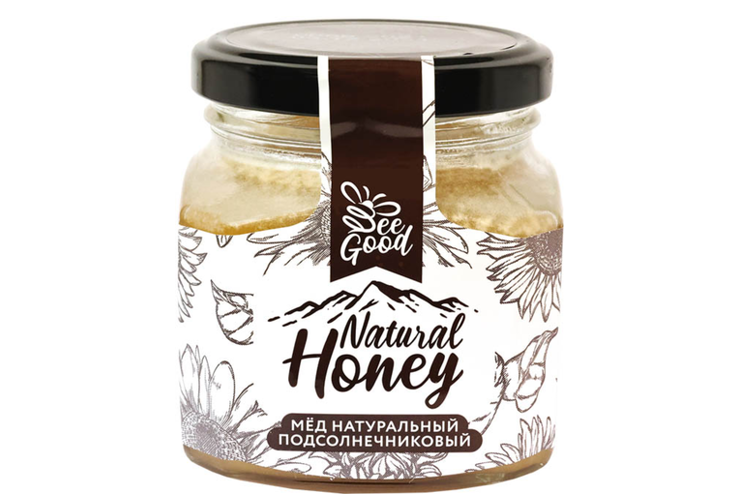 «Natural Honey», мёд подсолнечниковый, 330 г