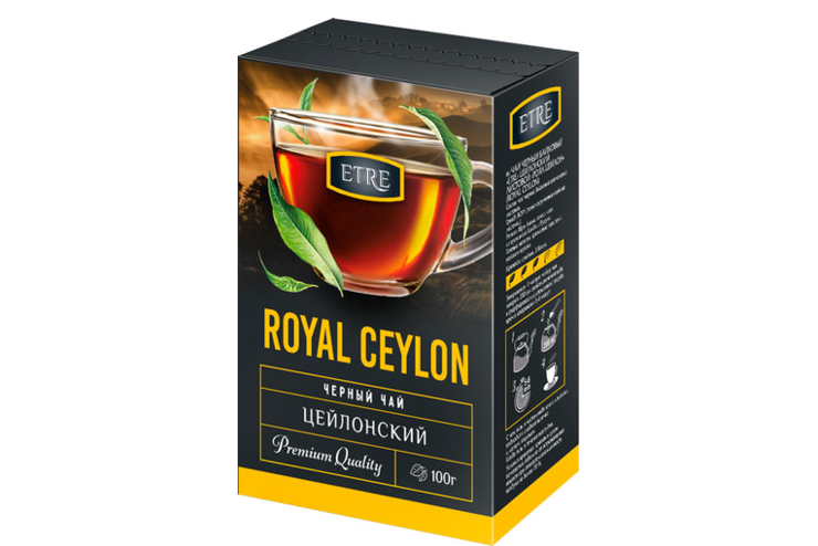 «ETRE», чай Royal Ceylon черный цейлонский отборный крупнолистовой, 100 г