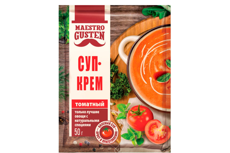 «Maestro Gusten», суп-крем томатный быстрого приготовления, 50 г