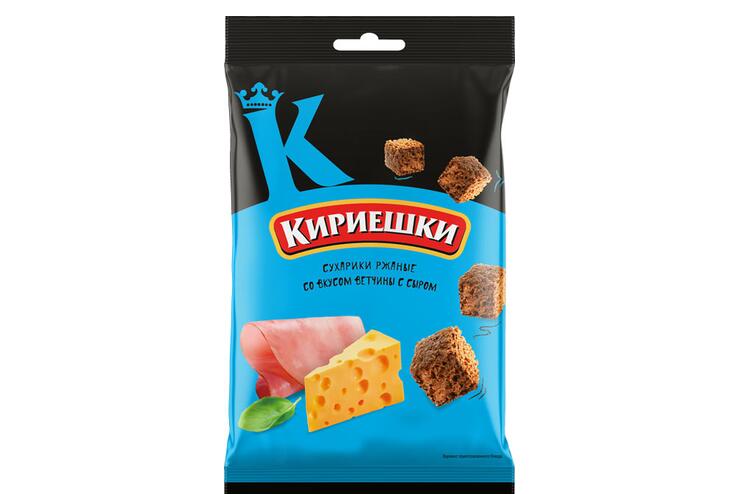 «Кириешки», сухарики со вкусом ветчины и сыра, 100 г
