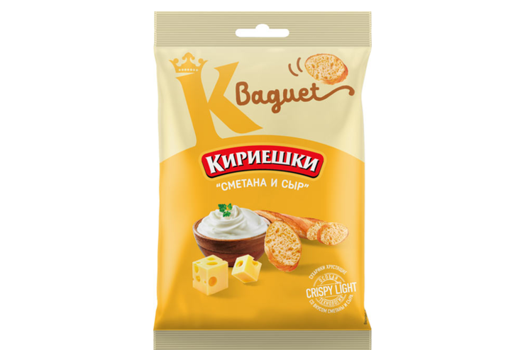 «Кириешки Baguet», сухарики со вкусом сметаны и сыра, 50 г