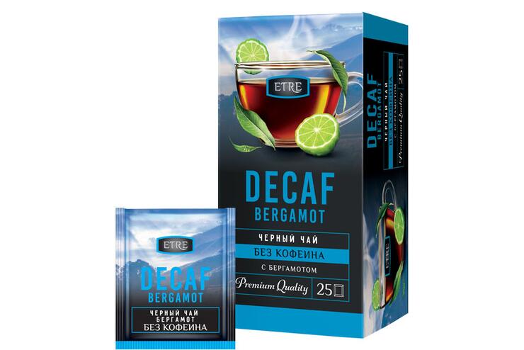 «ETRE», чай черный Decaf Bergamot, 25 пакетиков, 45 г