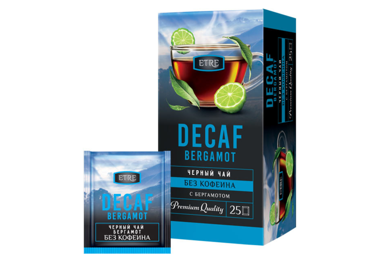 «ETRE», чай черный Decaf Bergamot, 25 пакетиков, 45 г