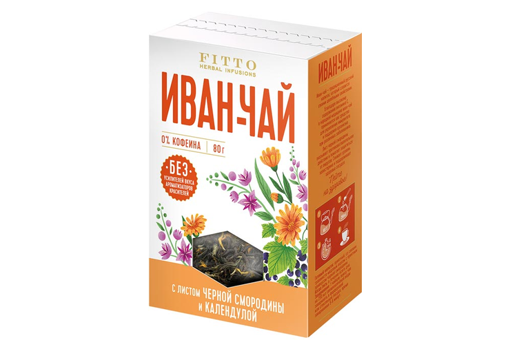 «Fitto», напиток чайный «Иван-чай с черной смородиной и календулой», 80 г «Fitto», напиток чайный «Иван-чай с черной смородиной и календулой», 80 г