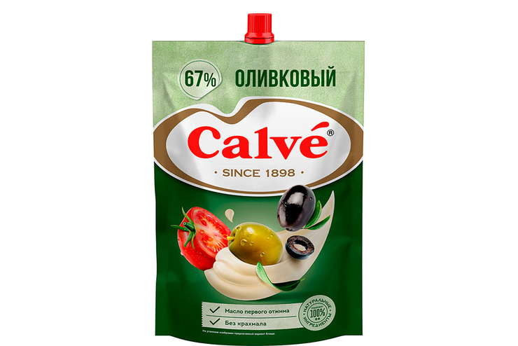 «Calve», майонез «Оливковый» 67%, 400 г «Calve», майонез «Оливковый» 67%, 400 г