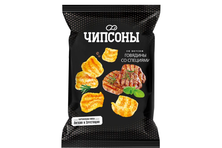 «Чипсоны», чипсы со вкусом говядины со специями, 90 г