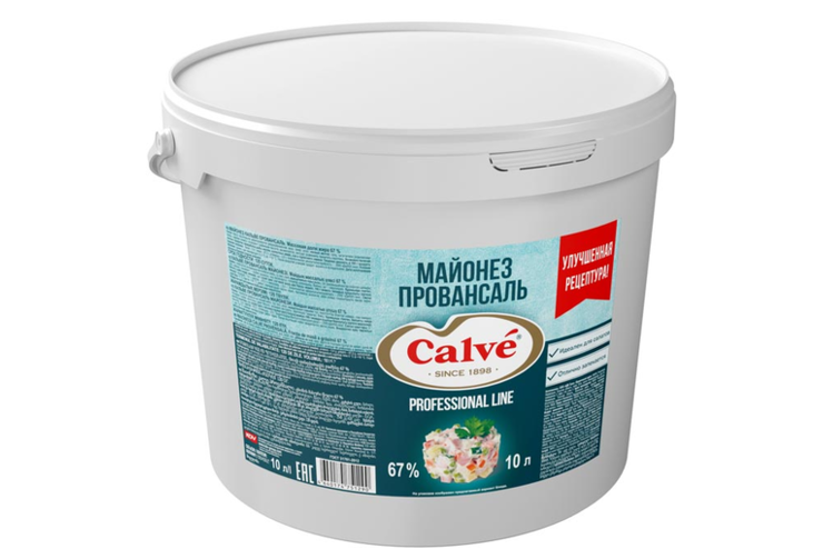 «Calve», майонез «Провансаль» 67%, 9,6 кг