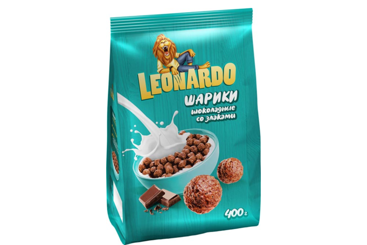 «Leonardo», готовый завтрак «Шоколадные шарики», 400 г